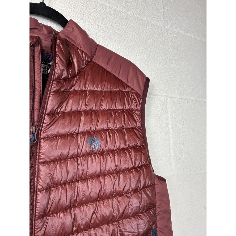 NEW Mountain Hardwear Mens Ghost Shadow Vest L Dark Zinc Camping Packable - Picture 6 of 14